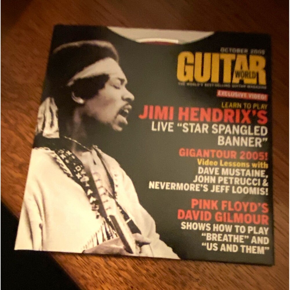 Guitar World CD Rom Lesson disc Oct 2005 Jimi Hendrix David Gilmour